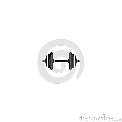 Dumbbell vector icon Vector Illustration